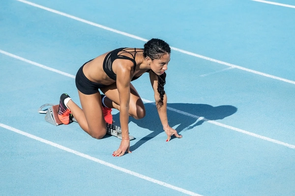 Female track runner Female track runner