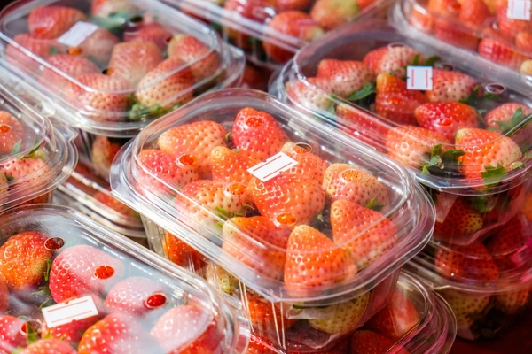 Image strawberry flexible plastic packaging