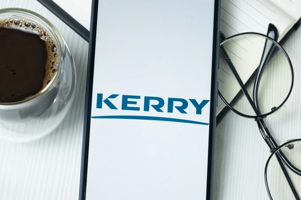 Kerry logo on a mobile phone screen.