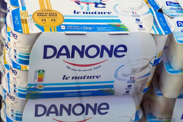 Image Yogurt with Danone logo.